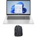 HP Laptop 17 Home/Business Laptop (Intel i3-1215U 6-Core 17.3in 60 Hz Full HD (1920x1080) Intel UHD 8GB RAM 1TB PCIe SSD Wifi Webcam Bluetooth Win 10 Pro) with Premium Backpack