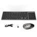 Wireless Keyboard and Mouse 2.4GHz Rechargeable Keyboard and Mouse Combo for PC Laptop