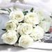 Sueyeuwdi Clearance Gifts for Mom Room Decor Artificial Rose Flowers Simulation Rose Wedding Bouquetss Fake Floral Rose Flower Silk Flower Hand Tied Bouquet Pink Fake Flowers Pink 51*2*2cm