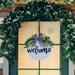 Wdminyy Pendant Clearance Saleï¼� Welcome Sign Front for Door Decoration 12 in Round Wood Wreaths Wall Hanging Outdoor Farmhouse Porch for Spring Summer Fall All Seasons Holiday Christmas Room Decor B