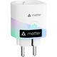 Matter prise connectée (type f), 16A prise wifi compatible avec apple home, alexa et google home,