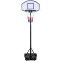 Panier de Basket sur Pied 140-215 cm Noir et Blanc a partir de 6 ans et + Facile à déplacer Jeux