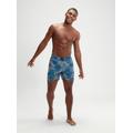 "Blue SPEEDO Mens Printed Leisure 16"" Watershort"