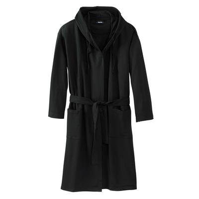 Fleece Robe by KingSize in Black (Size 9XL/0XL)