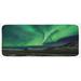 Multicolor 0.1" x 47" L X 19" W Kitchen Mat - East Urban Home Aurora Borealis Kitchen Mat 0.1 x 19.0 x 47.0 in black/green, | Wayfair