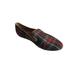 J. Crew Shoes | *J. Crew Tartan Print Slippers Gold Piping Trim Slip-Ons - Size 8.5 | Color: Blue/Red | Size: 8.5