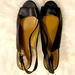 Coach Shoes | Coach Wedge Espadrilles Sandals Shoes Size 10. Black Leather Upper. | Color: Black | Size: 10