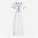 J. Crew Dresses | J Crew Embroidered Linen Dress Size 8 But Fits Like A 6 | Color: Blue/White | Size: 8