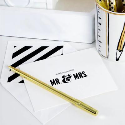 Kate Spade Office | Kate Spade Mr & Mrs Thank You Cards | Color: Black/White | Size: Os