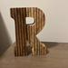 Anthropologie Accents | Anthro Wooden Letter R | Color: Brown/Tan | Size: Os
