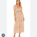 Free People Dresses | Free People Elle Midi Dress | Color: Cream/Tan | Size: L