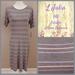 Lularoe Dresses | 3/$50 - Lularoe Julia Dress - Large - Nwt | Color: Gray/Pink | Size: L