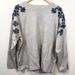 J. Crew Sweaters | J Crew Blue Gray Sweater Blue Sequin Flowers Crew | Color: Blue/Gray | Size: L