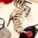 Jessica Simpson Shoes | Jessica Simpson Snake Print Leather Cage Zipper Pumps Size 8.5. | Color: Gray | Size: 8.5