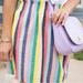 J. Crew Skirts | J. Crew Rainbow Stripe Linen Skirt | Color: Green/Pink | Size: 6