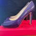 Kate Spade Shoes | Kate Spade Purple Boa Print Platform Shoe Size 9.5 | Color: Purple | Size: 9.5