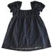 J. Crew Dresses | J. Crew Size 22 Square Neck Puff Shoulder Linen Blend Babydoll Denim Mini Dress | Color: Blue | Size: 22