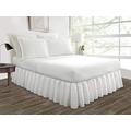 SGI 550 TC Egyptian cotton Bedding Ruffled 1X Bed Skirt 32cm Drop Single White