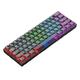 61 Keys Keyboard Mechanical Gaming Keyboard LED Backlit Fully Transparent Keyboard PC Gaming Accessories Black Keyboard Ergonomic Keyboard LED Keyboard