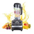 Jug Blender with 2L Plastic Jug, Blender Smoothie Maker 1400W, with 10 Adjustable Speeds, Equipped with 6 Stainless Steel Blades, Multifunctional Blender/Meat Grinder (Black)