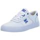 DC Men's Teknic Skate Shoe, White/Blue, 6.5 UK