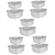 TOPBATHY 10 Pcs Heart Cake Mold Useful Baking Plate Heart Baking Pan Wedding Cake Pans Heart Shape Cake Pan Baking Pan for Kitchen Baking Dishes for Oven Aluminum Alloy Household Tray