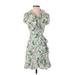 Juicy Couture Casual Dress: Green Floral Dresses - Women's Size 2