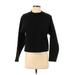 Rag & Bone Sweatshirt: Black Solid Tops - Women's Size 2