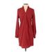 The Limited Casual Dress - Shirtdress: Red Dresses - Women's Size X-Small