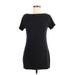 Donna Karan New York Casual Dress - Shift: Black Marled Dresses - Women's Size Medium