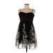 Speechless Casual Dress - A-Line Sweetheart Sleeveless: Black Dresses - Women's Size Large