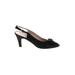 Salvatore Heels: Black Shoes - Women's Size 6 1/2