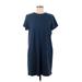 Purejill Casual Dress - Shift: Blue Dresses - Women's Size Medium