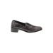 Donald J Pliner Flats: Loafers Chunky Heel Work Brown Shoes - Women's Size 11 - Almond Toe