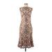 Tadashi Shoji Cocktail Dress: Brown Tortoise Dresses - Women's Size 2