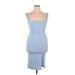 Nasty Gal Inc. Casual Dress - Slip dress: Blue Dresses - New - Women's Size 14