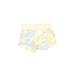 Under Armour Athletic Shorts: Yellow Print Activewear - Women's Size Medium