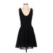 Joie Cocktail Dress - A-Line: Black Jacquard Dresses - Women's Size Small