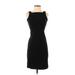 Ann Taylor Casual Dress - Bodycon: Black Solid Dresses - Women's Size 00
