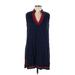 Sail to Sable Casual Dress: Blue Dresses - Women's Size Large