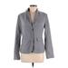 New York & Company Blazer Jacket: Gray Jackets & Outerwear - Women's Size 8