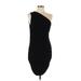 Shein Cocktail Dress - Bodycon: Black Solid Dresses - Women's Size Large