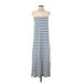 Current/Elliott Casual Dress - Midi: Blue Stripes Dresses - Women's Size Small