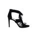 Vince Camuto Heels: Black Solid Shoes - Women's Size 11 - Open Toe