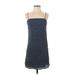 Abercrombie & Fitch Casual Dress - Mini: Blue Polka Dots Dresses - Women's Size Small Tall