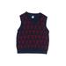 Janie and Jack Sweater Vest: Blue Tops - Kids Boy's Size 4