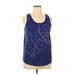 Under Armour Active Tank Top: Blue Activewear - Women's Size X-Large