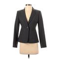 Ann Taylor Wool Blazer Jacket: Gray Jackets & Outerwear - Women's Size 2 Petite