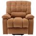 Recliner Chair Sofa, Faux Leather Manual Reclining, Home Seating Seats Movie Theater Chairs, Sturdy Frame & Metal Footrest