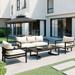 Durable 4-Piece Multi-person Outdoor Steel Sofa Set for Ultimate Relaxation